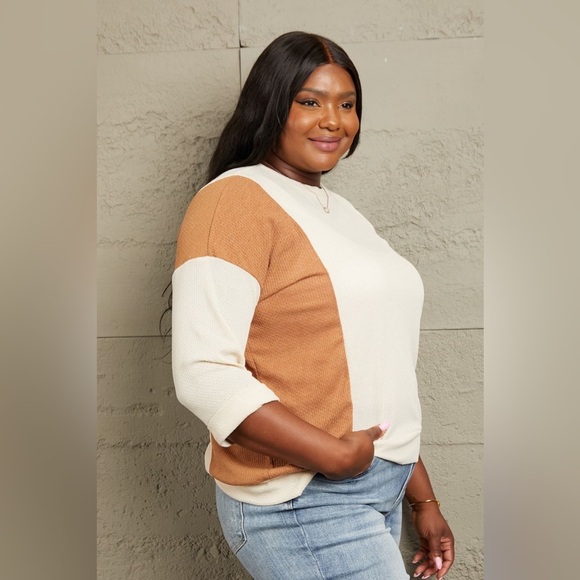 Sew In Love Tri-Color Pattern Blouse - Picture 10 of 11